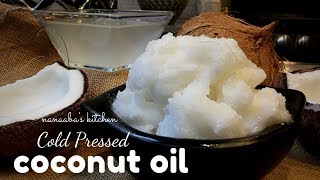 How to make Cold Pressed COCONUT OIL  Homemade virgin coconut oil [upl. by Irolav779]