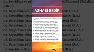 ASHAB I BEDİR İSİMLERİ [upl. by Relyat607]