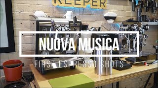 Nuova Simonelli Musica  First Espresso Shots [upl. by Rosenfeld]