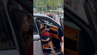 SEXY LADY ARRIVING IN ROLLS ROYCE CULLINAN MANSORY monaco supercars shorts viral trending fyp [upl. by Ellissa253]