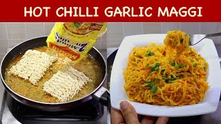 HOT Chilli Garlic Maggi  Chinese Maggi  Schezwan Maggi  Kabitaskitchen [upl. by Saturday]