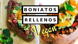 Boniatos Sweet potatoes Rellenos  VIERNES VEGANO 🌱 [upl. by Tigdirb]