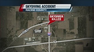 Skydiver dies in Racine County [upl. by Aicilanna]