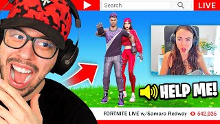 I Stream Sniped My Girlfriend To PROTECT HER Fortnite [upl. by Mcdougall]