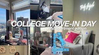 COLLEGE MOVEIN DAY VLOG  first apartment road trip Spelman College  Trinity Aniyah [upl. by Eerehs]