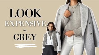 CLASSIC ways to wear GREY and Look EXPENSIVE  Classic Style [upl. by Llacam752]