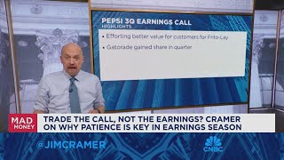 Jim Cramer talks if PepsiCos move down is warranted [upl. by Eibbob22]