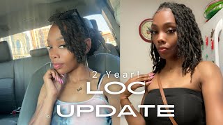 Loc Update  Two Strand Twist Out On Locs No Retwist [upl. by Eivlys]