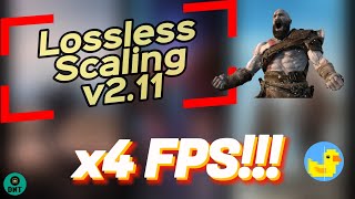 X4 fps with Lossless Scaling v211  New x4 Mode and LSFG 23 [upl. by Nibbs]