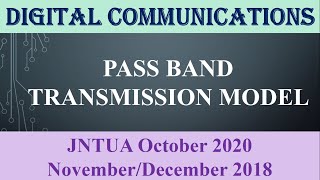 PASS BAND TRANSMISSION MODELJNTUA October 2020JNTUA NovemberDecember 2018 [upl. by Ondine]