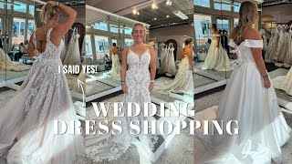 WEDDING DRESS SHOPPING  saying quotYESquot to the dress [upl. by Charters]