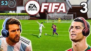 Messi amp Ronaldo play FIFA  CLASSIC 1v1 SPECIAL [upl. by Aicil]