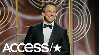 Seth Meyers Predicts Who Should Be The Next President During His 2018 Golden Globes Opener  Access [upl. by Obala]