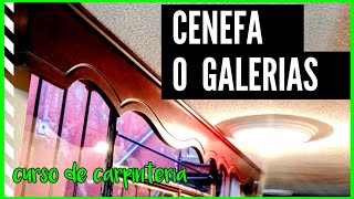 como hacer una CENEFA O CORTINERO DE MADERA GALERIA [upl. by Oicaroh731]