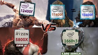 Нож в печень 12400f vs 5800x vs 10400f vs 11400f vs 1660v3 [upl. by Towney]