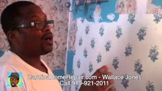 Raleigh NC  Wallpaper RemovalPainting Over Wallpaper Wallace Jones  CarolinaHomeRepaircom [upl. by Ailsun]