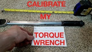 Calibrate Torque Wrench Without Any Special Tools [upl. by Nevile]