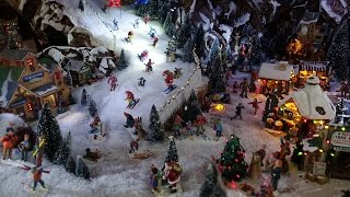 NOUVEAU Village de noël 2015 LEMAX CHRISTMAS TRAIN [upl. by Vere153]