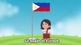 Lupang Hinirang Lyrics The Philippine National Anthem [upl. by Decrem]