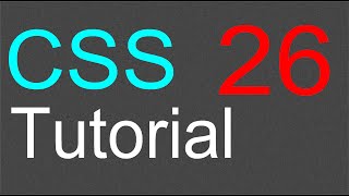 CSS Tutorial for Beginners  26  The DIV element [upl. by Akins930]