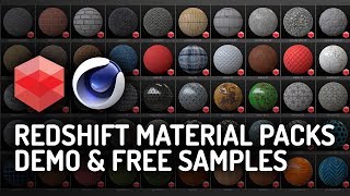 Redshift Material Packs DEMO amp FREE SAMPLES [upl. by Colet656]