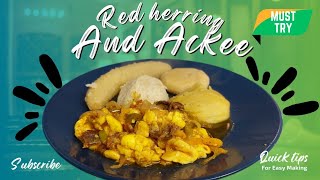 How to make Jamaican RED HERRING WITH ACKEE  DiFrancis [upl. by Aiva]