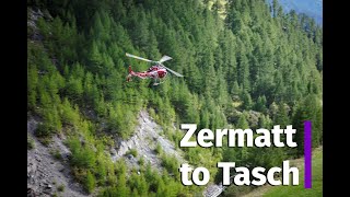 Zermatt to Tasch hike Switzerland [upl. by Zullo527]