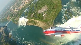 Snowbirds Over The Falls  Breathtaking Aerial Views of Niagara Falls  HD Cockpit Video [upl. by Nagaem982]