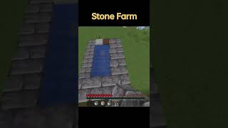 Minecraft Stone Farm minecraft minecraftshorts [upl. by Tiras]