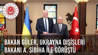 Millî Savunma Bakanı Yaşar Güler Ukrayna Dışişleri Bakanı Andriy Sibiha ile Bir Araya Geldi [upl. by Deeanne31]