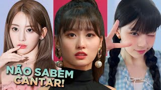 IDOLS HUMILHADAS POR CANTAR MAL NO KPOP [upl. by Olleina]