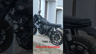 Modified TMX 125 turned into Scrambler viralvideo automobile modified modifikasi scrambler [upl. by Airam]