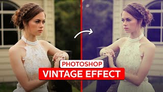 VINTAGE effect in PHOTOSHOP  Lightroom en Photoshop tips  Zoomnl [upl. by Notserp538]