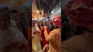 Anant Ambani makes Baba Ramdev DANCE at his Baraat shorts anantambani babaramdev [upl. by Dnalkrik8]