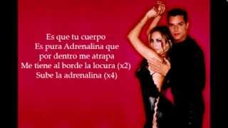 Wisin ft Jennifer Lopez amp Ricky Martin  Adrenalina Lyrics video [upl. by Aicekal831]