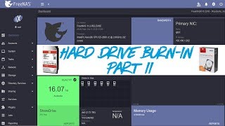 FreeNAS 112  Hard Drive Burn In Testing Part II [upl. by Blain]