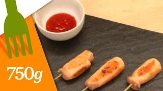 Brochettes poulet crevettes et gingembre  750g [upl. by Nilad565]