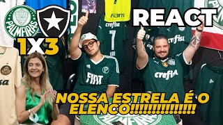 REACT PALMEIRAS 1 X 3 BOTAFOGO  PIPOCARAM ACONTECEU O QUE PREVÍAMOS  36ª RODADA BRASILEIRO 2024 [upl. by Hairu]