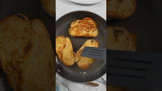 How to make french toast w ice cream 🍞 frenchtoast breakfast icecream recipe problemsolved [upl. by Enillebyam]