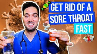 How to get rid of a sore throat fast home remedies cure [upl. by Enyt]