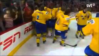 Mika Zibanejads goal in overtime against Russia IIHF WJC Final 2012 [upl. by Ehcropal]