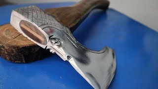 Making Viking Axe from the Cheapest Axe Antique Hatchet Restoration [upl. by Tenahs]