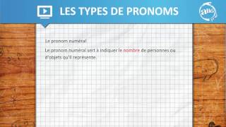 Allô prof  Les types de pronoms [upl. by Malita]