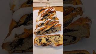 Marzipan and Poppy Seed Braid Recipe  Poppy Seed Roll short [upl. by Naitsirc]