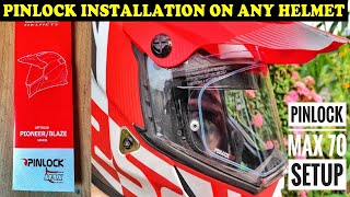 EASIEST WAY TO INSTALL PINLOCK ANTIFOG LENS ON LS2 MX436 PIONEER HELMET  FOR ALL PINLOCK HELMETS [upl. by Lj]