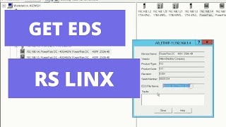 INSTALL EDS FILES IN RSLINX CLASSIC [upl. by Radcliffe885]