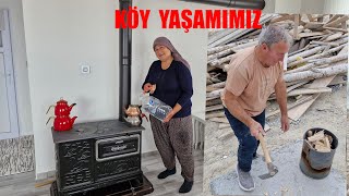 AKŞAM AKŞAM SOBAMIZI YAKTIK VE YENİ EVİMİZDE YAPTIKLARIMIZ [upl. by Pelagi]