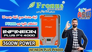 Fronus Infineon Plus PV4000 2023 New Model 36KW Solar Hybrid Inverter Review Available Now [upl. by Haraj969]