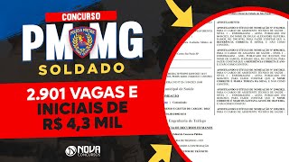 Analisando o Edital PM MG Soldado 2023 iniciais de R 43MIL [upl. by Junji854]