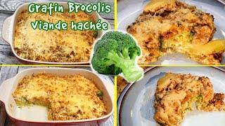 Gratin de Brocolis à la Viande Hachée [upl. by Toulon]